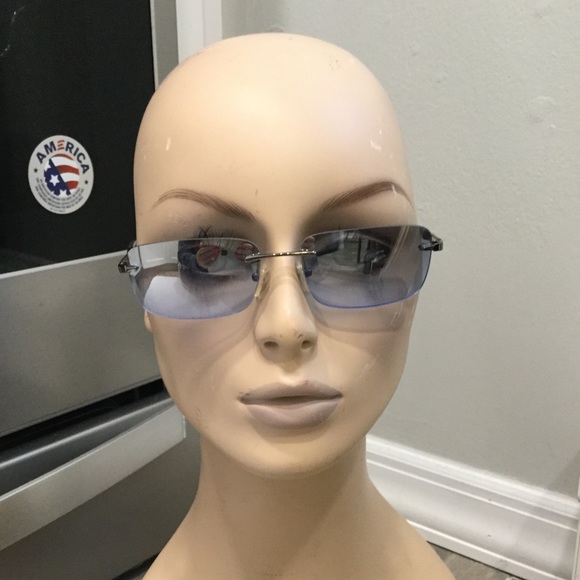 BURBERRY VINTAGE BLUE AVIATOR SUNGLASSES EYE GLASSES